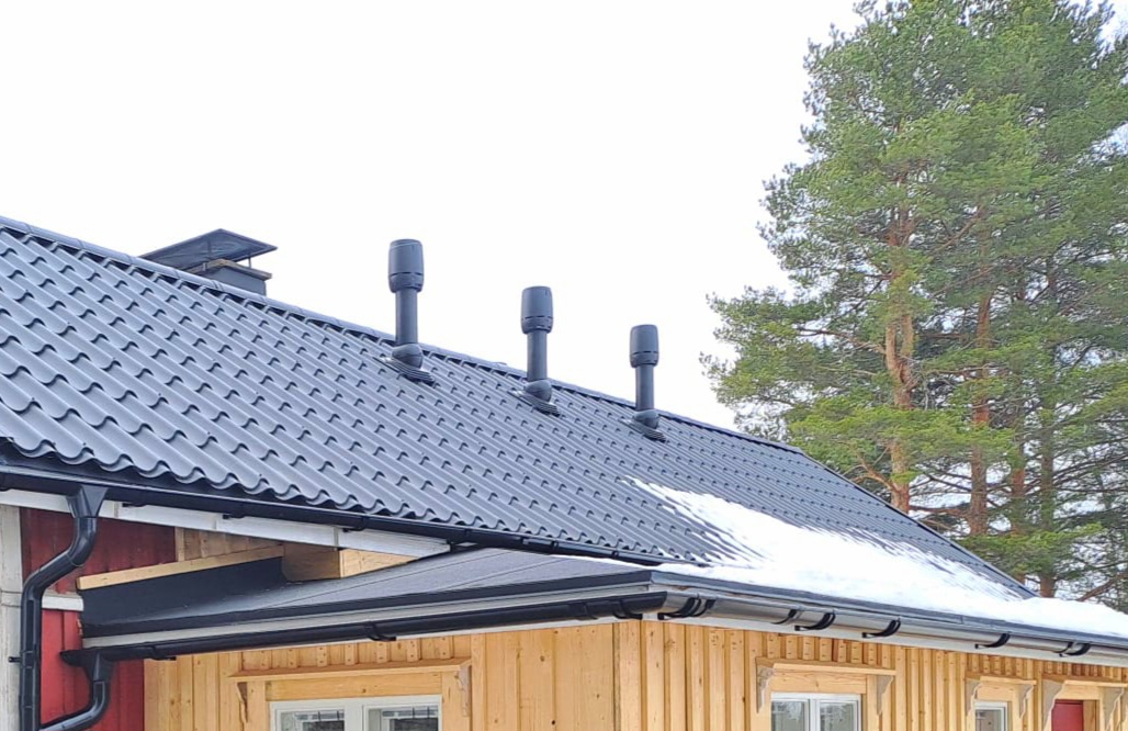 tuuletusputket katolla